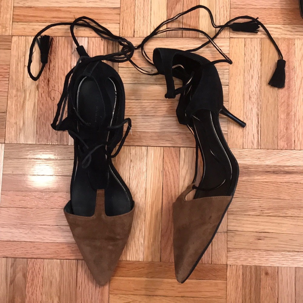 Zara wrap around heels Size 40